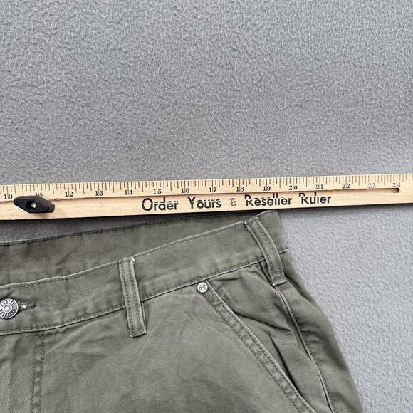 Harley-Davidson Pants Mens 40x30 Green Canvas Utility Carpenter Workwear Casual - Picture 5 of 10